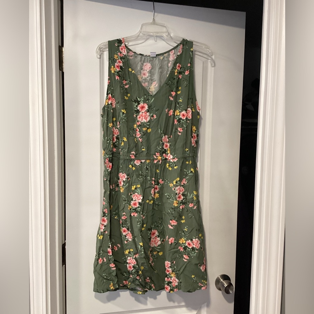 Green Floral Dress